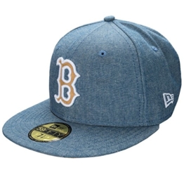 New Era 59Fifty Cap - CHAMSUEDE Boston Sox blau - 7 1/8 -