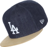 New Era Denuede Snapback - LA DODGERS - Denim Blue-Camel, Blau, Medium / Large -