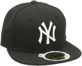 New Era Erwachsene Baseball Cap Mütze Kids Mlb Basic NY Yankees 59Fifty Fitted, Black/White, 634, 10879081 -