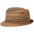 Raffia Crochet Trilby Strohhut Fedora Sonnenhut Hut Strandhut Sommerhut Stetson Trilby Sommerhut (S/54-55 - rost) -