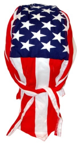 Rocker & Biker Bandana Cap - Amerikanische Flagge -