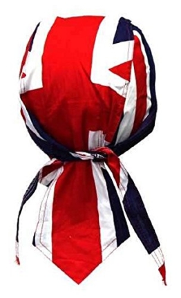 Rocker & Biker Bandana Cap - Großbritannien Flagge -