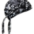 Rocker & Biker Bandana Cap (Schwarz & Weiß) - 