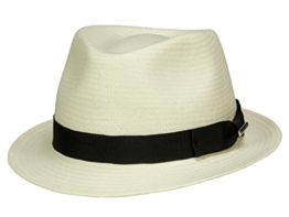 Salisbury Toyo Trilby Sommerhut Sonnenhut Strandhut Strohhut Stetson Sommerhut Strohhut (S/54-55 - natur) -