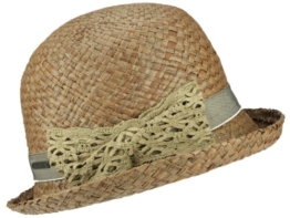 Seeberger 53126 Valentina Damenhut Bowler Glocke Cloche aus Raffiastroh - sand -