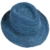 Seeberger Crochet Trilby Raffiahut Hut Sommerhut Strandhut Raffiastrohhut Sonnenhut Damenhut Sommerhut Strohhut (One Size - blau) - 