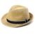 SIGGI unisex Sonnenhut Stroh Panama Fedora Strandhut Kurze Krempe beige -