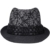 Smile YKK Hübsch Trilby Hut Mode Modisch Jazz Hut Damen Herren Fedora Hut Schwarz - 