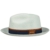 Stetson Fedora Panamahut Flechtgrad 1 Panamastrohhut Hut Herrenhut Strandhut Sonnenhut Sommerhut Panamahut Fedora (XL/60-61 - hellblau) - 