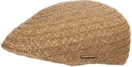 Stetson Genton Stroh Flatcap Schiebermützen Strohcap (XXL/62-63 - natur) -