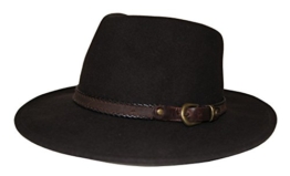 Stetson Hut Sanger Braun wasserabweisend mit braunem Hutband , Größe:S -