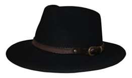 Stetson Hut Sanger schwarz mit braunem Hutband wasserabweisend, Größe:XL -