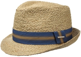 Stetson Mandalo Raffia Trilby Strohhut Herrenhut Sonnenhut (XXL/62-63 - natur) -