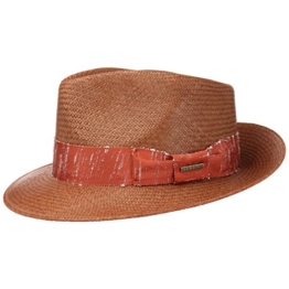 Stetson Robbins Panamahut Strohhut Hut Panamastrohhut Strandhut Sommerhut Sonnenhut Panamahut Herrenhut (M/56-57 - braun) -