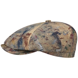 Stetson Splashes 6-Panel Flatcap Schirmmütze Cap Baumwollcap mit UV-Schutz Sonnencap Sommermütze katoenen cap flat hat (M/56-57 - bunt) -
