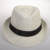 Strohhut Panama Fedora Trilby Gangster Hut Sonnenhut mit Stoffband (54, Champagner (Strohhut)) - 