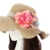 TININNA Frauen Böhmen Spitze Blume Sonnenhut Strohhut Sandstrand Sonnenhüte Sommerhut Sommer Hut Sonnenhuete Strand Kappe Strandhut für Damen beige - 