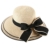 TININNA Frauen Elgant Bowknot Sonnenhut Strohhut Sandstrand Wide Rand Sonnenhüte Sommerhut Sommer Hut Sonnenhuete Strand Kappe Strandhut für Damen beige -