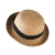 TinkSky Fashion Damen Mädchen Bowknot Roll-Up Wide Brim Dome Stroh Sommer Sonne Hut Bowler Strand Cap (Licht-Kaffee) - 