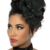 Trendiger Mini-Zylinder Hut / Fascinator schwarz -