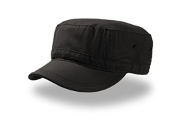 URB-2x - schwarz S M - Army Cap Fidel Castro Military Fullcap Cuba Mütze Kappe Cappy Army Urban Urbancap Urbancaps Armycaps Damencaps Herrencaps Herrenmützen Damenmützen -