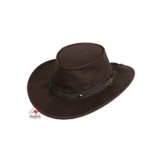 Westernwear-Shop Lederhut Roo Walkabout brown, Farbe: braun, Größe: XL (61-62 cm) -