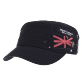 WITHMOONS Baseballmütze Army Cadet Cap Skull Star Studs Union Jack Cotton Hat CR4374 (Navy) -