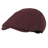 WITHMOONS Schlägermütze Golfermütze Schiebermütze Melange Cotton Newsboy Hat Flat Cap SL3027 (Purple) -