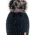 Wurm Winter Strickmütze Mütze Damen Kristalle Kiesel mit Große Pelz Bommel Pompon l SKI (Black) ( MFAZ Morefaz Ltd) -